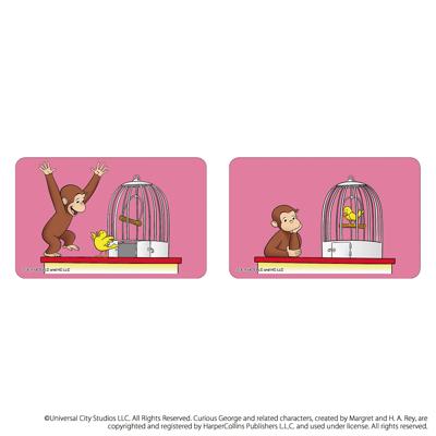 おさるのジョージ グッズ 通販 Curious George ステッカー まじかる百貨店ステッカー 4947864052805 おさるのジョージ08 シール ステッカーシール スマホ裏 絵本キャラクター かわいい 可愛い カワイイ おしゃれ レンチキュラー 文具