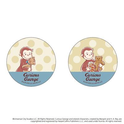 おさるのジョージ グッズ 通販 Curious George 缶バッジ まじかる百貨店缶バッジ 4947864052836 おさるのジョージ01 缶バッチ カンバッジ カンバッチ キャラクター かわいい おしゃれ 可愛い ひとまねこざる レンチキュラー オシャレ