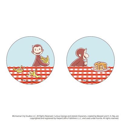 おさるのジョージ グッズ 通販 Curious George 缶バッジ まじかる百貨店缶バッジ 4947864052843 おさるのジョージ02 缶バッチ カンバッジ カンバッチ キャラクター かわいい おしゃれ 可愛い ひとまねこざる レンチキュラー オシャレ