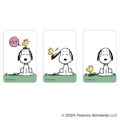 PEANUTS グッズ 通販 スヌーピー クリアカード まじかる百貨店クリアカード 4947864066284 PEANUTS02 SNOOPY スマホ裏 スマートフォン 透明 カード おしゃれ かわいい オシャレ 可愛い キャラクター レンチキュラー ホビー