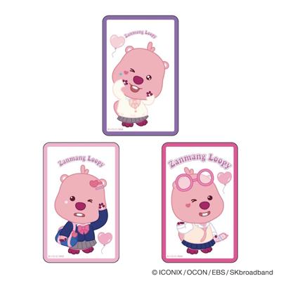 ジャンマンルピー グッズ 通販 じゃんまんるぴー ZANMANG LOOPY クリアカード まじかる百貨店クリアカード 4947864092078 スマホ裏 スマートフォン 透明 かわいい 可愛い 韓国 キャラクター 推しグッズ レンチキュラー ホビー
