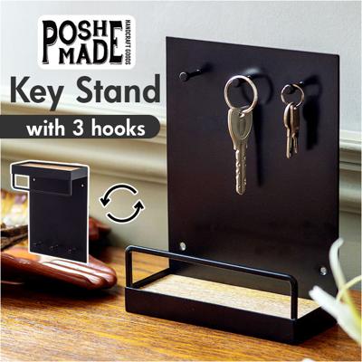 キースタンド おしゃれ 通販 キーフック スタンド 鍵置き キーツリー アクセサリースタンド 玄関 収納 スタンドフック フック キー 鍵 ジュエリー リング 指輪 アクセサリー 小物収納 シンプル ブラック 黒 卓上収納 オシャレ インテリア小物 インテリア