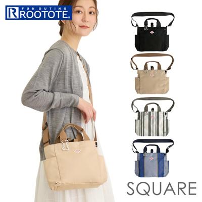 ルートート ショルダーバッグ 通販 ROOTOTE 1129 犬 お散歩バッグ ショルダー トートバッグ ミニトート サブバッグ レディース メンズ ミニバッグ おしゃれ SN.スクエア.DOG.BUDDY-B かわいい ブランド バッグ 2way バック