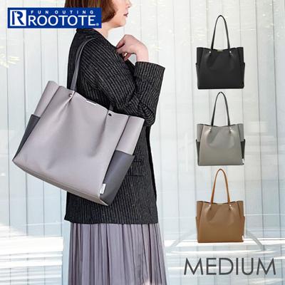 ルートート トートバッグ ROOTOTE 1329 通販 トートバック レディース 大きめ A4 きれいめ 上品 通勤 通学 ビジネス フォーマル 軽量 軽い 自立 おしゃれ 肩掛け MEDIUM ROOWORK LT.ミディアム.ルーワーク-A