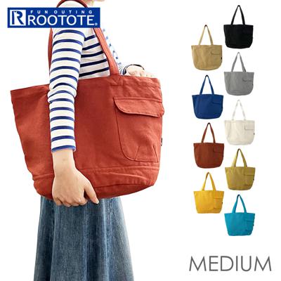 ルートート トートバッグ ROOTOTE 3066 通販 SN.ミディアム.リサイクルコットン-B トートバック 布 仕切り 大きめ a4 レディース メンズ 軽量 シンプル バッグ バック おしゃれ かわいい カジュアル
