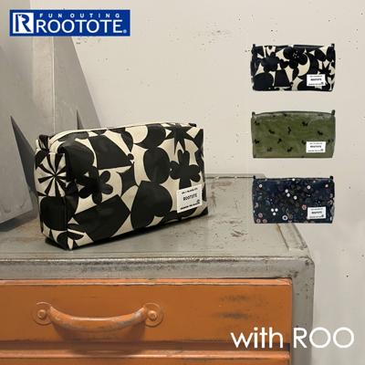 ルートート ラミネート ROOTOTE 3604 通販 ポーチ 化粧ポーチ 小物入れ メイクポーチ コスメポーチ ペンケース レディース 大人 かわいい おしゃれ 撥水 はっ水 軽量 軽い 旅行 シンプル オシャレ withRoo ウィズルー ウイズルー