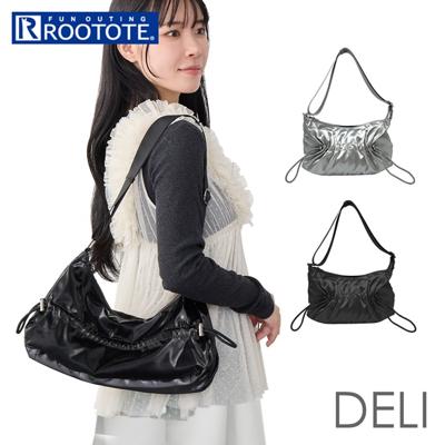 ルートート ショルダーバッグ ROOTOTE 3635 通販 ショルダーバック 斜めがけバッグ 三日月型ショルダーバッグ 肩掛けバッグ 軽量 軽い おしゃれ 上品 きれいめ シンプル 大人 かわいい 旅行 オシャレ 可愛い DELI デリ レディース