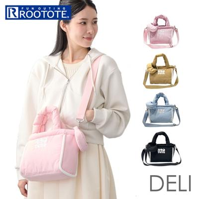 ルートート ショルダーバッグ ROOTOTE 3643 通販 ショルダーバック 斜めがけバッグ ミニトート サブバッグ 肩掛けバッグ ポーチ付き 軽量 軽い 小さめ 横型 大人 かわいい おしゃれ 旅行 可愛い オシャレ DELI puffer レディース