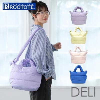 ROOTOTE ルートート トートバッグ 3686 通販 トートバック 2way ショルダーバッグ 斜めがけバッグ ファスナー付き 通勤 通学 軽量 軽い DELI デリ FEATHER ROO フェザールー ふわふわ ダブルファスナー 旅行 レディース