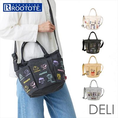 ルートート スヌーピー ROOTOTE 8421 通販 ショルダーバッグ 斜めがけバッグ トートバッグ トートバック バケツバッグ SNOOPY DELI デリ レディース 小さめ 軽量 軽い 大人 かわいい おしゃれ 可愛い 刺繍