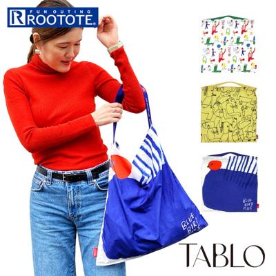 ROOTOTE ルートート トートバッグ 8540 通販 エコバッグ 折りたたみバッグ 折り畳みバック マイバッグ スカーフ バッグ 大きめ たためる ハンカチ おしゃれ かわいい TABLO タブロー 便利 機能的 箱入り プチギフト レディースバッグ
