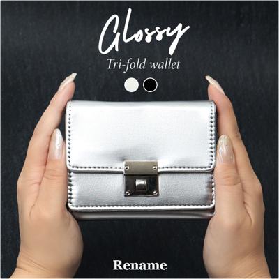 Rename 財布 リネーム RPN24036 通販 三つ折り財布 3つ折り財布 三つ折り ミニ財布 さいふ サイフ お財布 折り財布 コンパクト 小さい 小さめ レディース メンズ おしゃれ 大人かわいい シンプル オシャレ 可愛い レディース財布