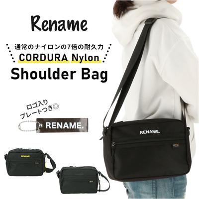 ショルダーバッグ レディース 斜め掛け 軽い 通勤バッグ 通販 ショルダー バッグ ミニショルダー メッセンジャーバッグ ワンショルダーバッグ サコッシュ 軽量 横型 小さめ ナイロン 大人 メンズ 男性 ブランド Rename リネーム CORDURA スポーツ かっこいい アウトドア
