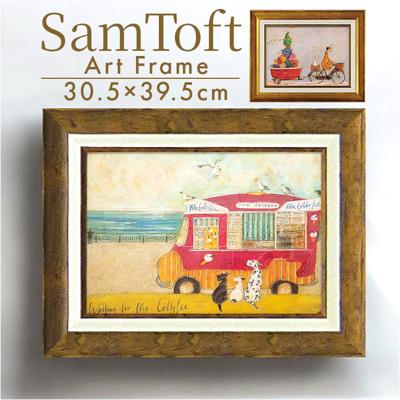 サムトフト 絵画 通販 約 30cm × 39cm Sam toft アートフレーム おしゃれ サム トフト アートパネル アートポスター 作品 販売 絵 フレーム アート ポスター 壁掛け インテリア イギリス ポスターフレーム 雑貨 新築祝い リビング 玄関