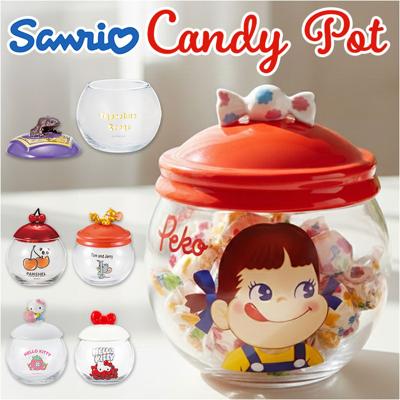 キャンディ ポット ガラス 通販 キャンディポット ガラスキャニスター キャニスター 小物入れ 保存容器 ガラス保存容器 ガラス容器 保存瓶 キャラクター おしゃれ かわいい ガラス製 食品保存容器 調味料ケース 調味料入れ キッチン用品