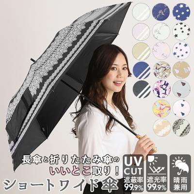 日傘 折りたたみ 遮光 晴雨兼用 軽量 通販 HYGGE ヒュッゲ ショートワイド 55cm 手開き UVカット 99.99% 遮光率99.99% 遮熱 日焼け対策 熱中症対策 コンパクト おしゃれ 大人 かわいい 通勤 通学 折りたたみ傘 晴雨兼用傘