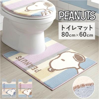 センコー トイレマット キャラクター 通販 トイレ マット トイレ足元マット 足元マット トイレファブリック トイレタリー senko ロング 約80×60cm 滑り止め 洗える 洗濯 丸洗い トイレ用品 可愛い かわいい おしゃれ