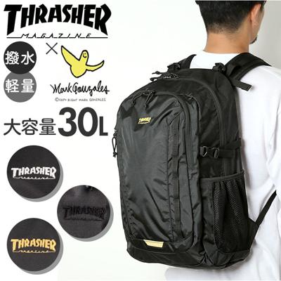 スラッシャー リュック THRASHER THR-282 通販 リュックサック バックパック バッグ ポリエステル 軽量 30l 30リットル レディース メンズ 通勤 通学 ブラック 黒 バック 鞄 おしゃれ シンプル オシャレ ブランド レディースバッグ