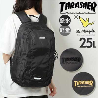 スラッシャー リュック THRASHER THR-283 通販 リュックサック バックパック バッグ ポリエステル 軽量 25l 25リットル レディース メンズ 通勤 通学 ブラック 黒 バック 鞄 おしゃれ オシャレ シンプル ブランド レディースバッグ