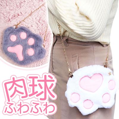 肉球 ショルダーバッグ 通販 サン宝石 ショルダーバック 斜めがけ 斜め掛け 肩掛けバッグ ミニショルダーバッグ ミニショルダーバック レディース 女の子 サンホ カバン かわいい 可愛い 鞄 かばん ふわふわ ガールズ お出かけ