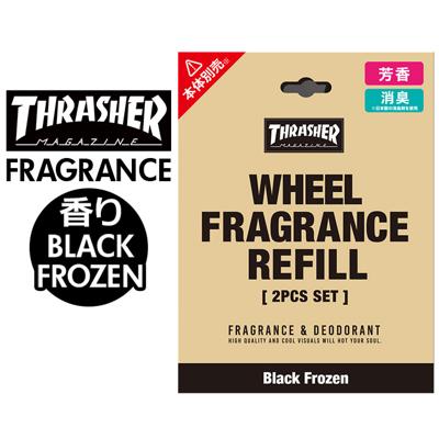 芳香剤 吊り下げ リフィルのみ 通販 ブラックフローズン エアーフレッシュナー エアフレッシュナー THRASHER スラッシャー ルームフレグランス 吊り下げ式 消臭 車 カーフレグランス ウィール型 車芳香剤 フレグランス 部屋 トイレ 玄関 クローゼット