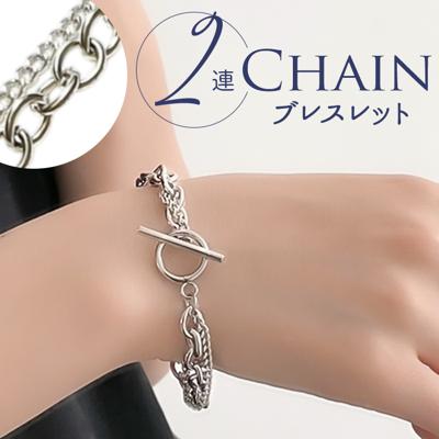 ブレスレット 2連 通販 ダイヤモンドハーツ blt-0050 Diamond Hearts レディース 2連チェーン マンテルブレスレット 腕輪 チェーン 女性 男性 誕生日 彼女 おしゃれ かわいい 大人 可愛い ブランド ギフト プレゼント プチプラ
