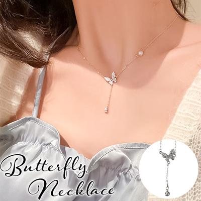 ネックレス レディース シンプル 通販 ペンダント ジュエリー レディースアクセサリー シルバー 大人 かわいい おしゃれ 可愛い オシャレ 大人っぽい カジュアル バタフライネックレス nec-039 ダイヤモンドハーツ Diamond Hearts