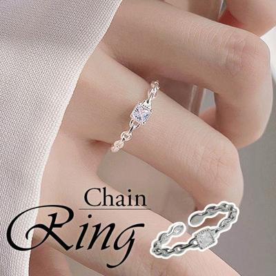 チェーン フリーサイズ リング 通販 ダイヤモンドハーツ rng-0100 Diamond Hearts 指輪 アクセサリー レディース チェーンリング 女性 シンプル プレゼント ギフト 彼女 おしゃれ かわいい ブランド 誕生日プレゼント プチプラ