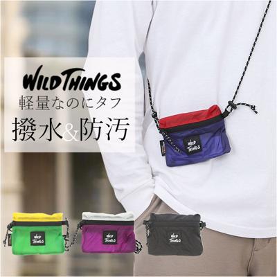 ワイルドシングス バッグ WILD THINGS W-380-3833 通販 ミニポーチ ショルダーバッグ ショルダーバック ポーチバッグ 斜めがけ 首かけ メンズ レディース コーデュラ ナイロン 撥水 軽量 軽い アウトドア キャンプ フェス メンズバッグ