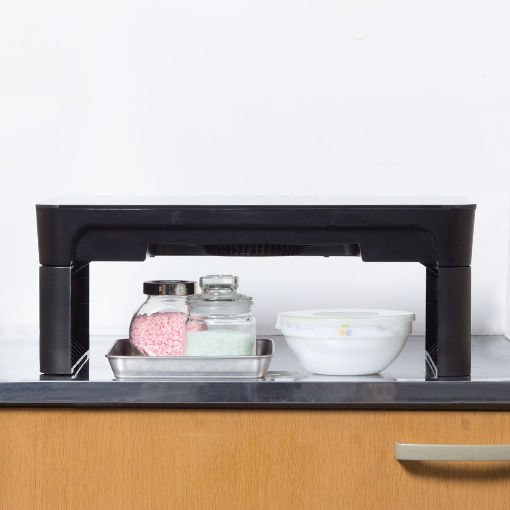 ミニ2口IHクッキングヒーター アップスタンド付き