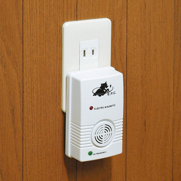 ネズミ撃退器1個 ネズミ 撃退 駆除 超音波 電磁波