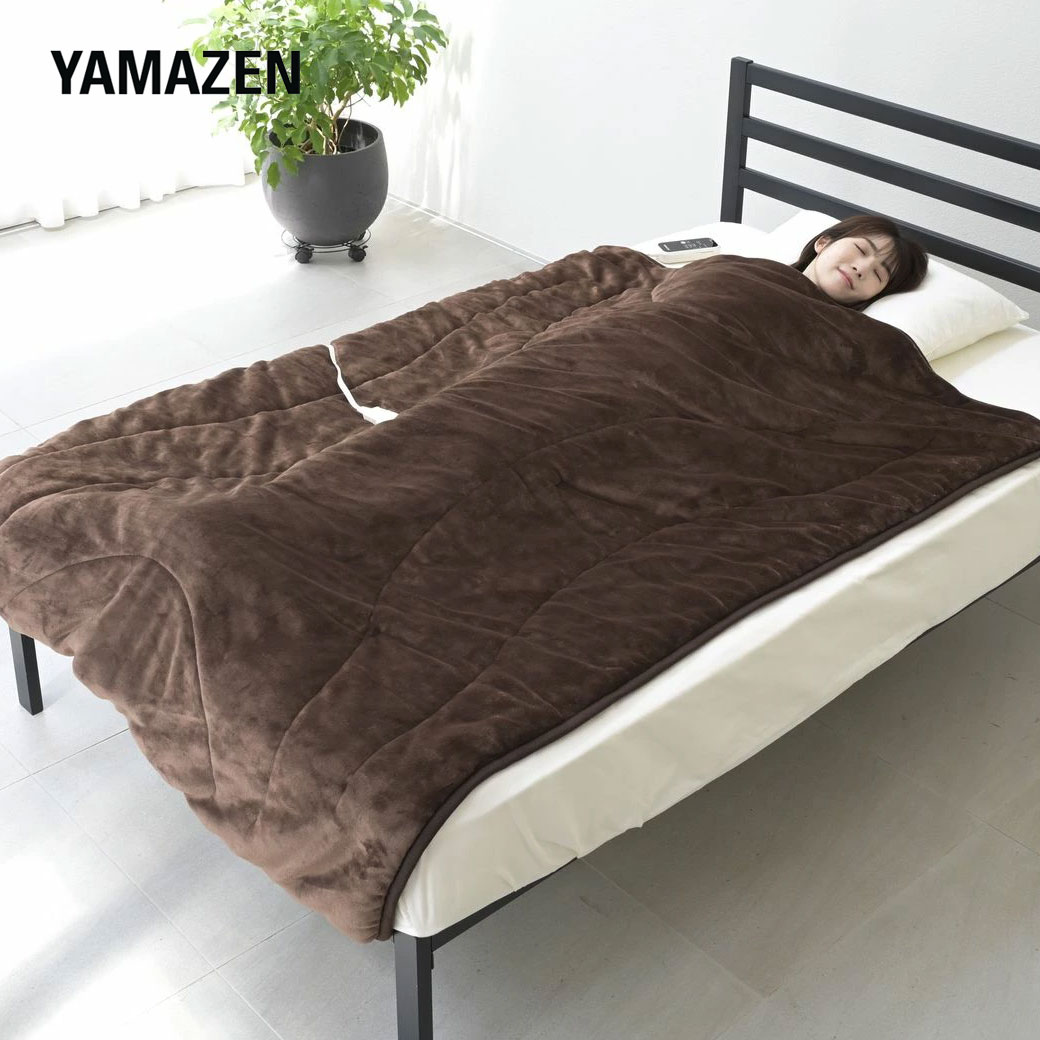 身体にフィットする電気掛毛布 電気毛布 掛け タイマー 洗える フランネル生地 中綿入り 温度調節 省エネ