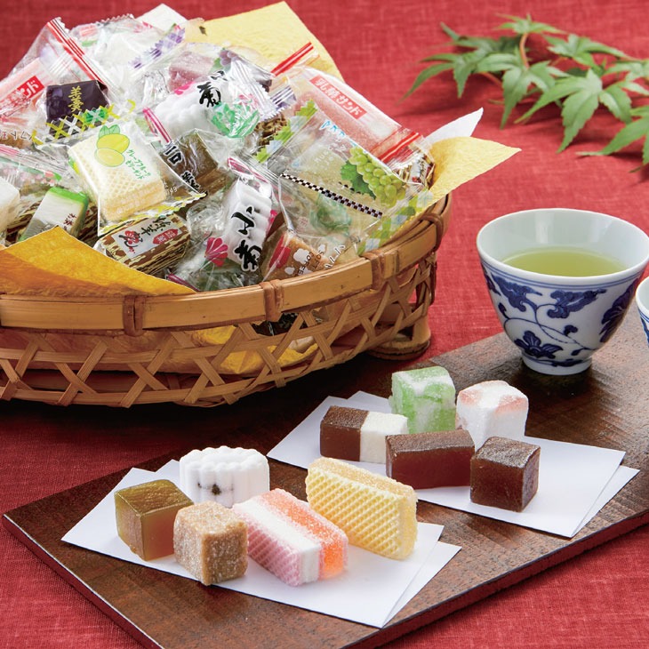 お茶の友 バラエティーセット 1.5kg ゼリー 羊羹 一口サイズ 個包装 和菓子 詰め合わせ