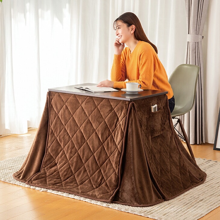 こたつ 一人用 セット こたつテーブル こたつ布団 2点セット ハイタイプ デスクこたつ 500W こたつセット パーソナル 一人こたつ こたつデスク 高脚こたつ 省スペースこたつ布団 フランネル セット おしゃれ 一人暮らし 小さめ コンパクト サイズ
