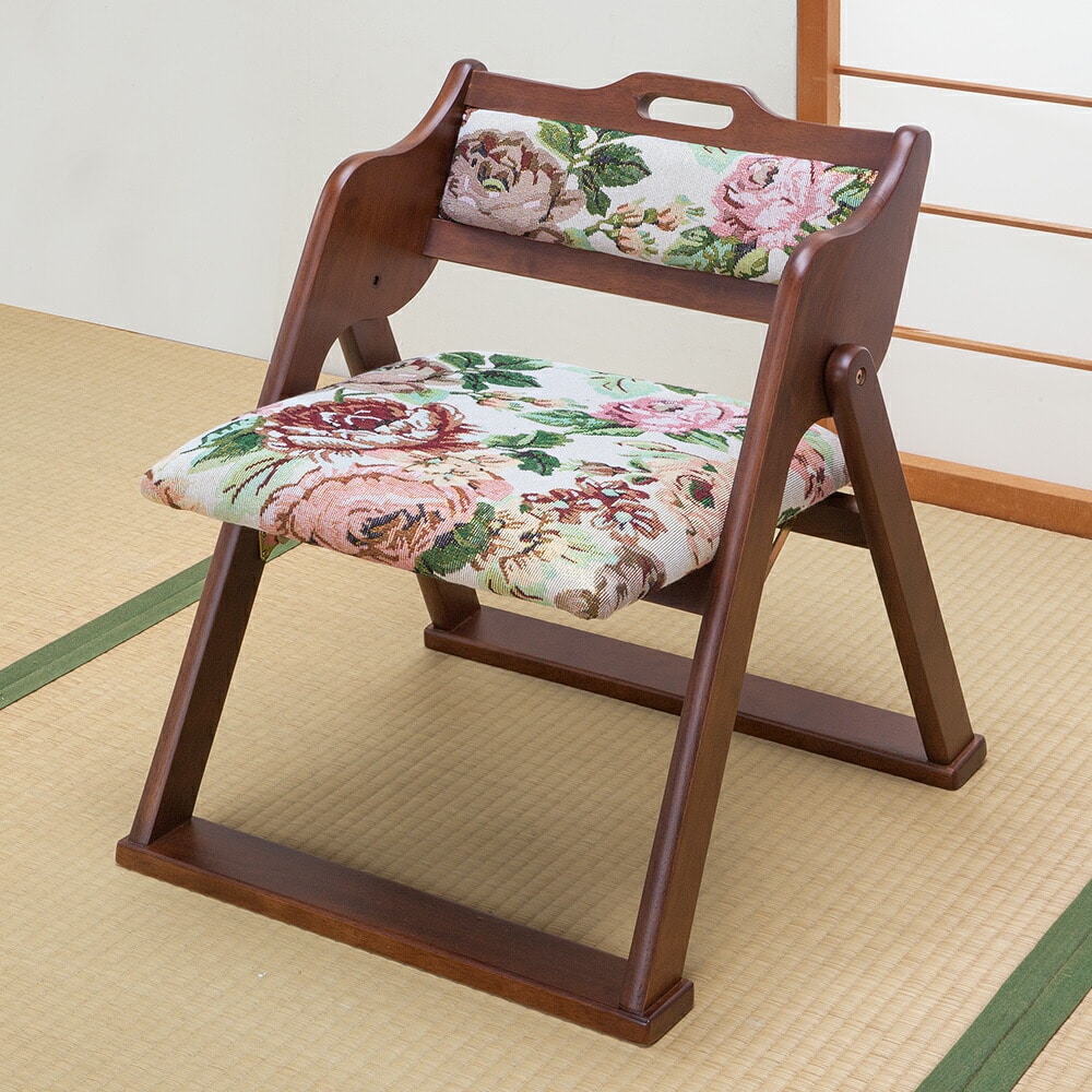 天然木和風折り畳み椅子