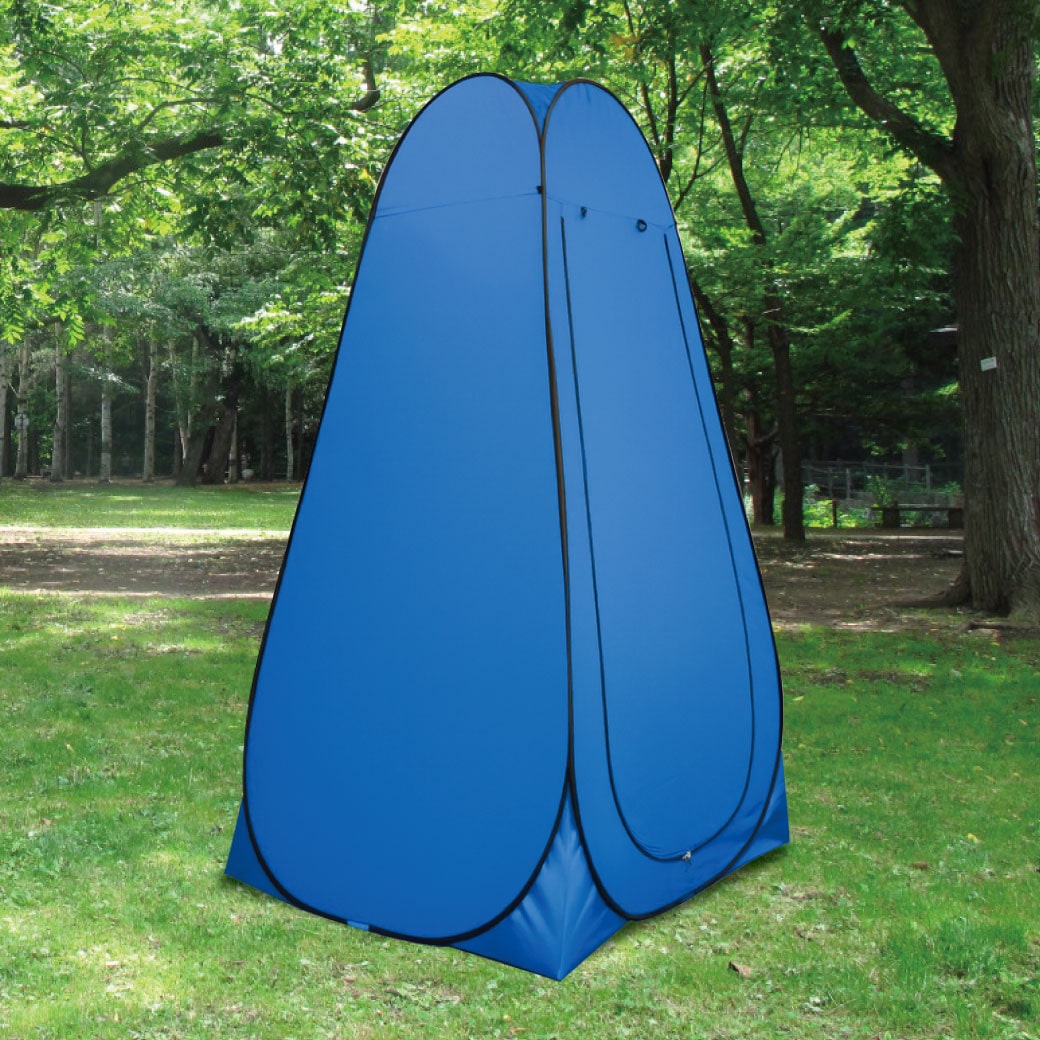 防災士か?監修したワンタッチ式ルームテント&折りたたみトイレDX