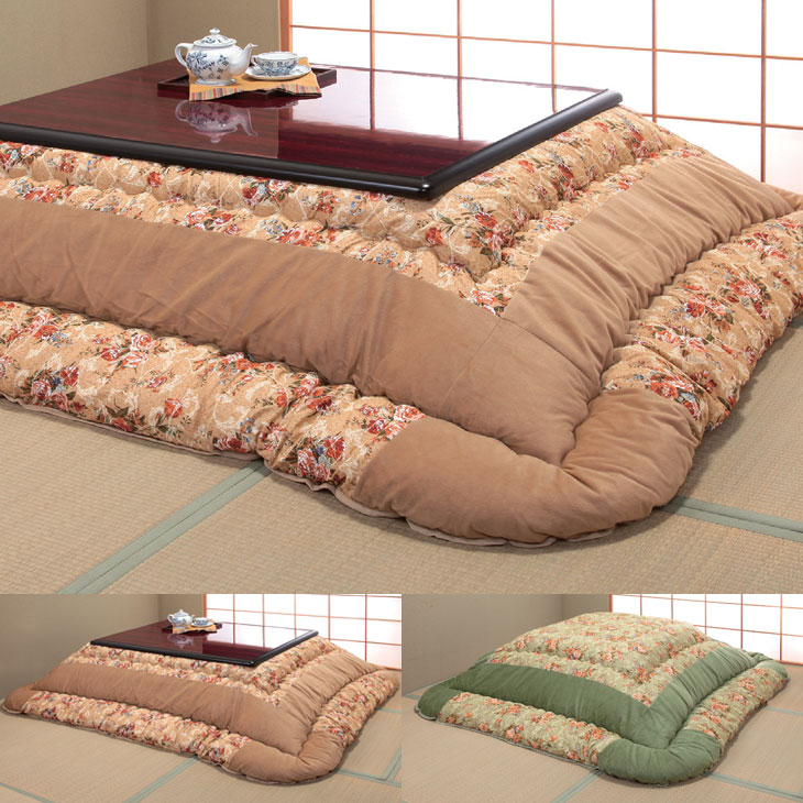 ベロアパッチこたつ布団 ロマリア　205×205㎝