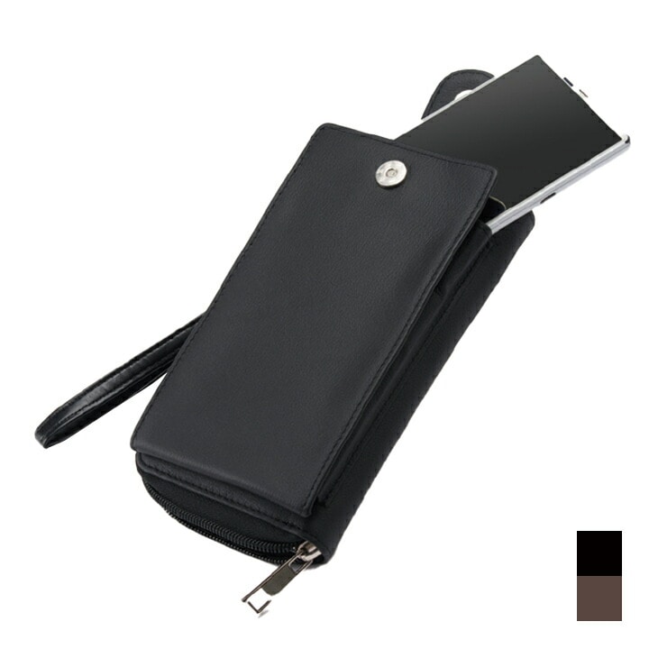 牛革 モバイルポーチ 紳士 メンズ ウエストポーチ ミニバッグ カバン 鞄 ベルト着脱