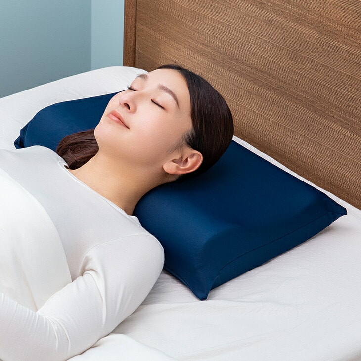 枕 肩こり 首こり 高反発 ピロー まくら おすすめ ストレートネック いびき防止 快眠 安眠 伸縮 ストレッチ 枕カバー付き