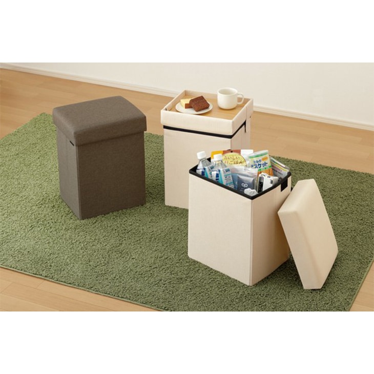 防災ニモナルマルチスツール 防災士監修 防災BOOK付き アイボリー