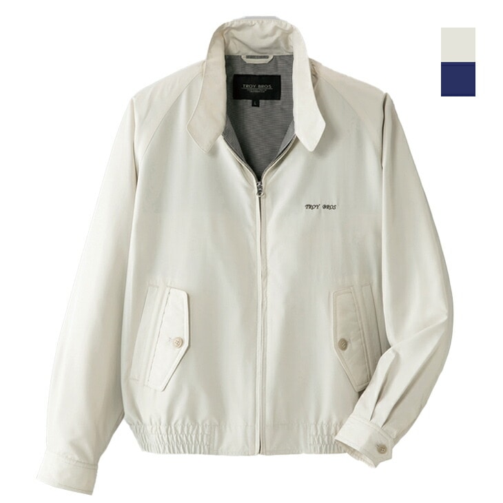 〈トロイブロス〉スイングトップ ブルゾン メンズ ジャンバー ジャケット ジャンパー 上着 男性 紳士 撥水