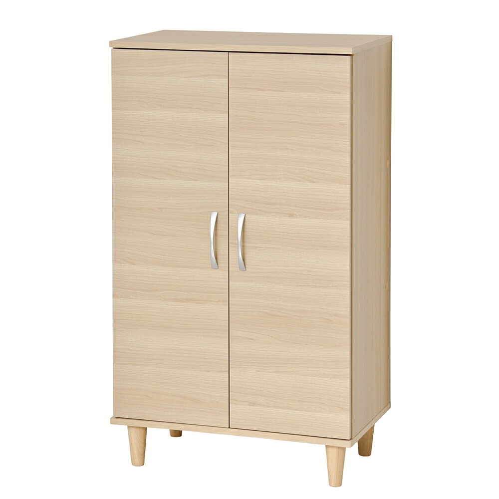 脚付きシューズボックス 両開き 60cm幅 下駄箱 シューズラック 収納