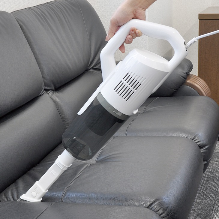 掃除機 スティッククリーナー ハンディクリーナー 2WAY 軽量 1.3kg 小型 ホワイト