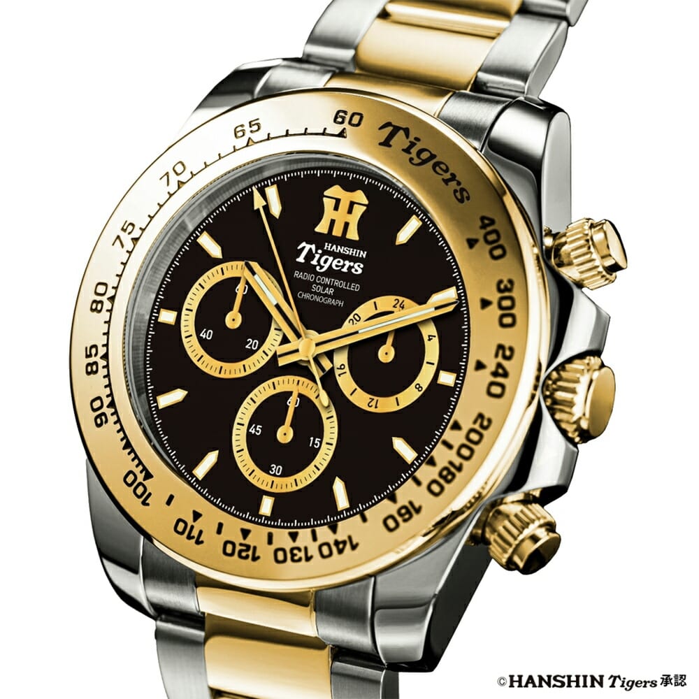 阪神タイガース 電波ソーラークロノグラフ腕時計