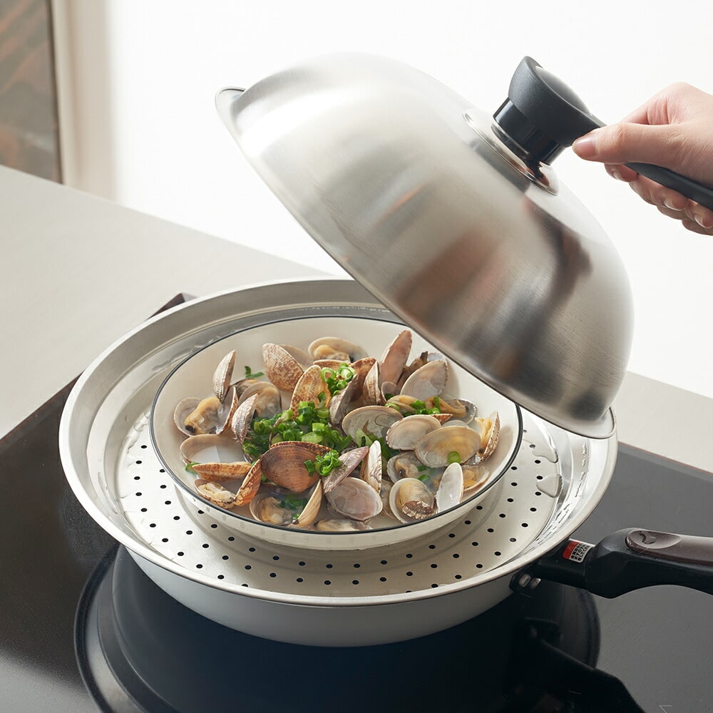 フライパンスチーマー&マーブルフライパンセット