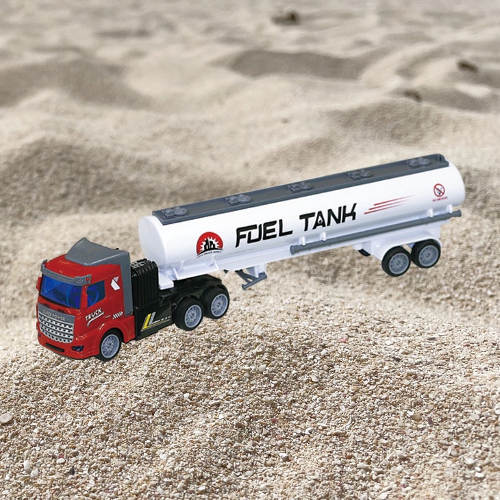ラジコントレーラー タンクローリー車 ホワイト×レッド