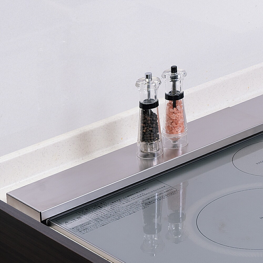 ステンレス製伸縮排気口カバー 奥行10cm