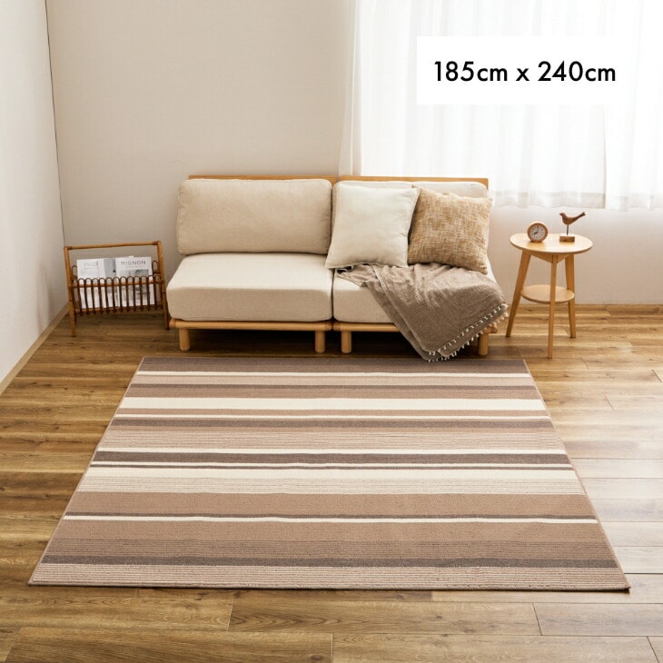 洗える軽量速乾ラグ 185×240cm 抗菌・防臭加工