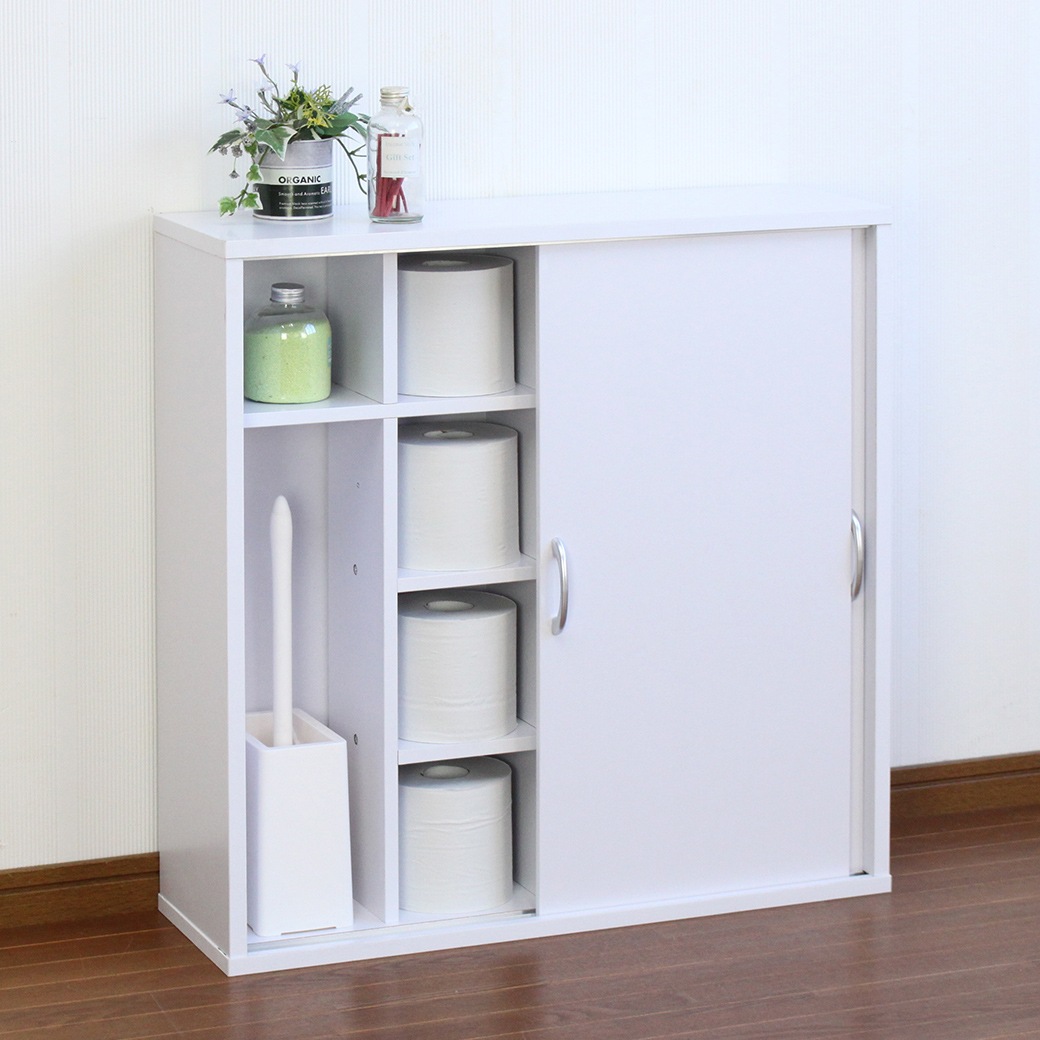 引き戸式トイレ収納庫