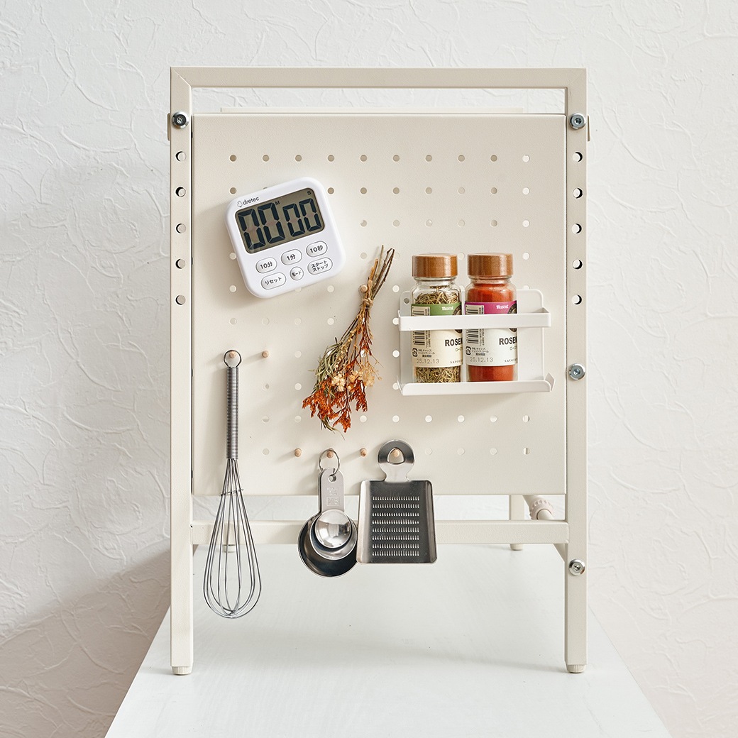 卓上伸縮ラック1段 KR-3751 ブラック